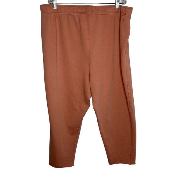GAP Rust Cropped Sweatpants Women’s XXL Joggers Athleisure Lounge - Picture 2 of 8